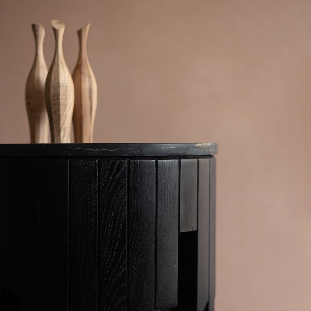 oula modern wooden side table