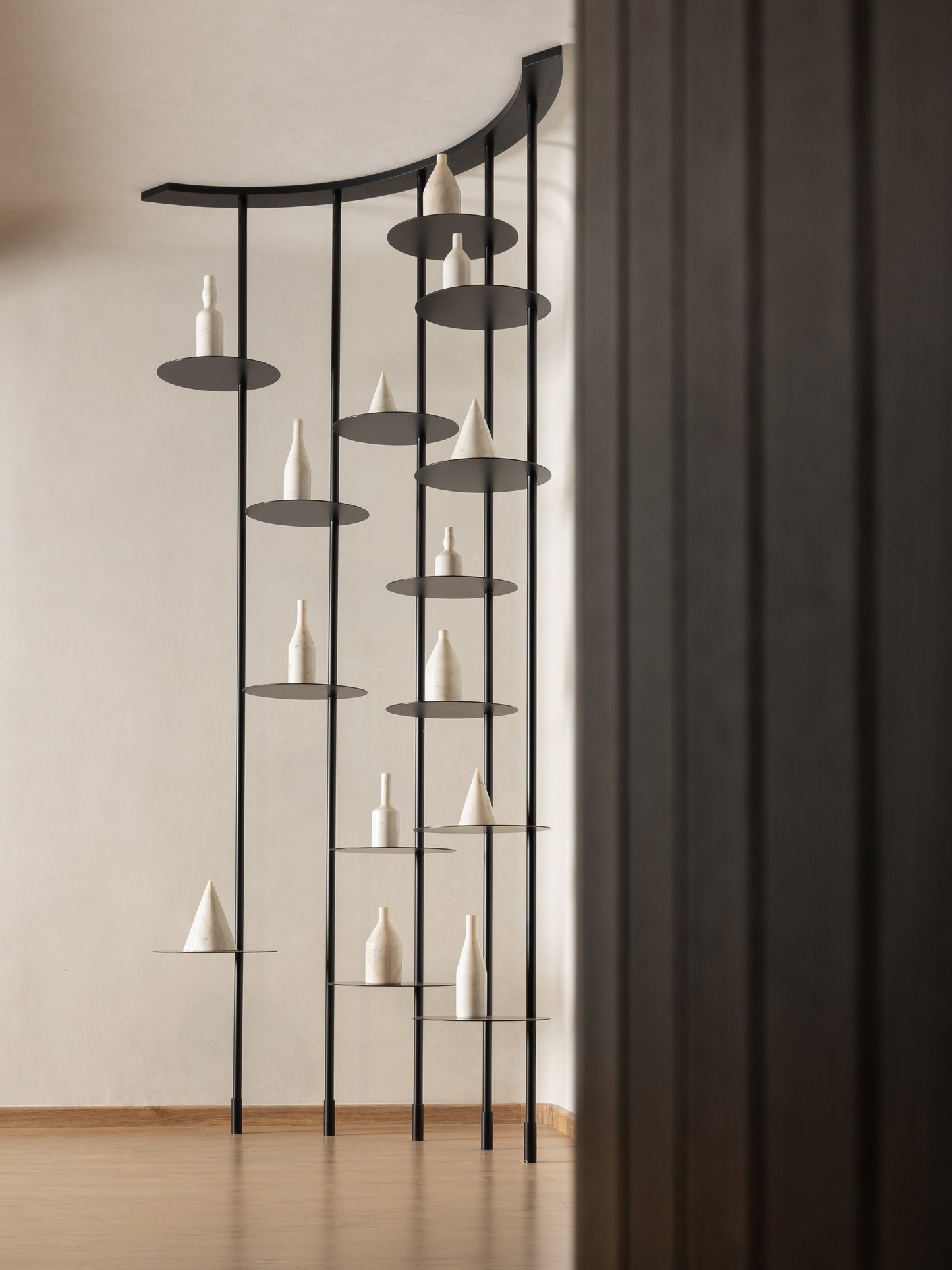 Modern Metal Book Shelf Design